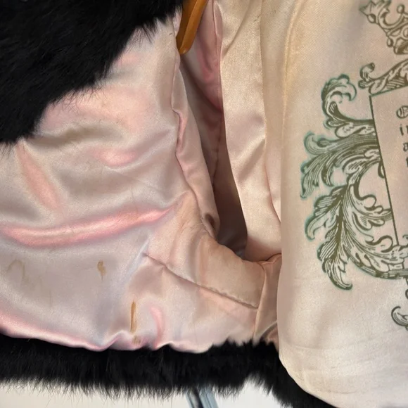 Cropped Black rabbit Bolero fur jacket - Picture 4 of 6